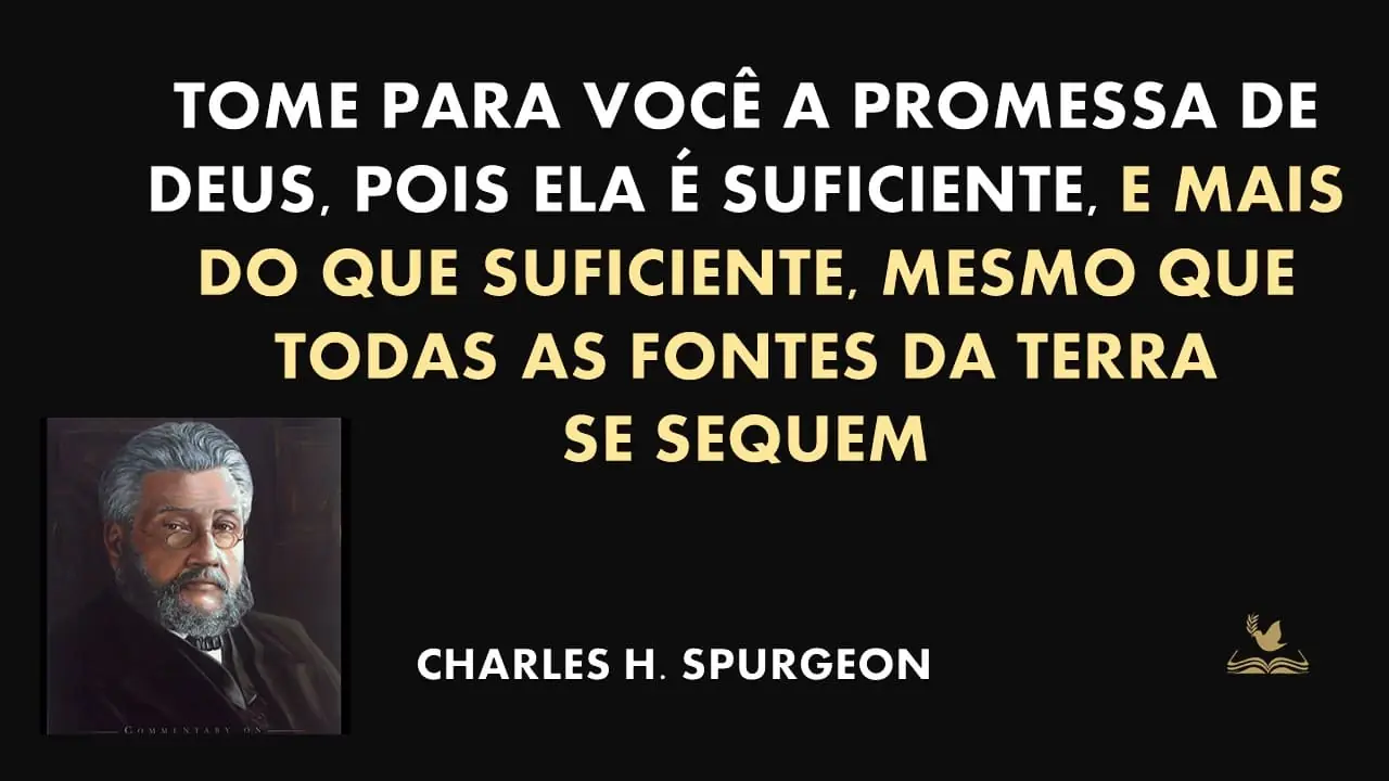 FRASE DE CHARLES SPURGEON SOBRE PROMESSA