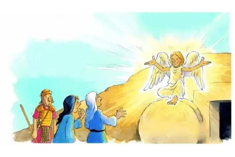 história da bíblia infantil - Ressurreição de Jesus