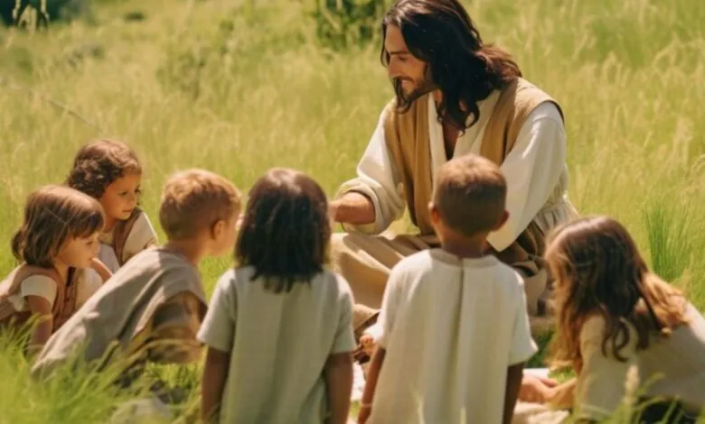 Jesus e as crianças na bíblia