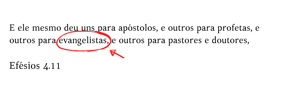 ministerio do evangelista na biblia-dons ministeriais