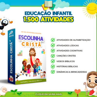 kit escolinha cristã infantil