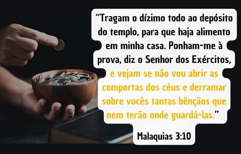 Malaquias 3-10 - dízimos e ofertas