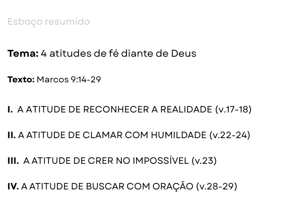 Pregação sobre o Jovem Lunático