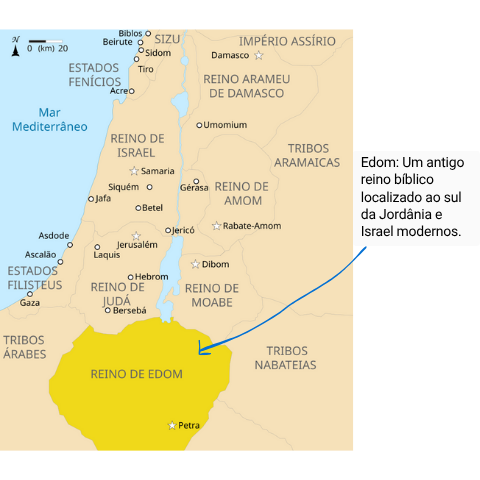 Mapa de Edom