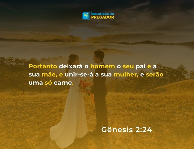 Versículo de Gênesis sobre casamento