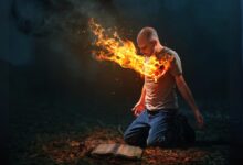 A sarça pega fogo mas é o coração que queima - devocional