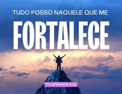 Versículo "tudo posso naquele que me fortalece"