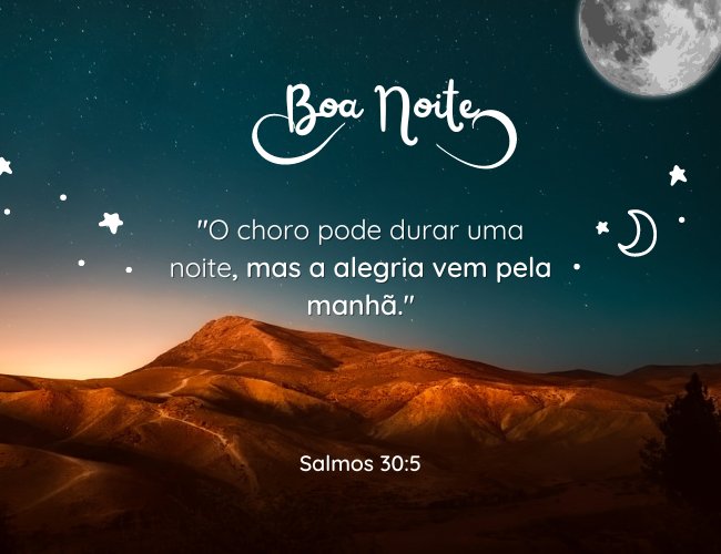 boa noite com versículos bíblicos salmos 30