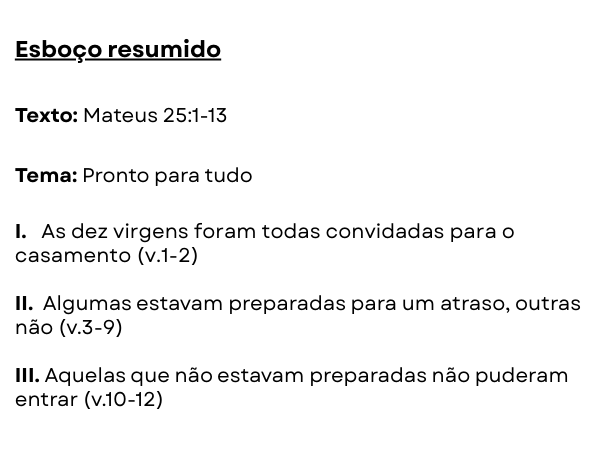 esboço das dez virgens