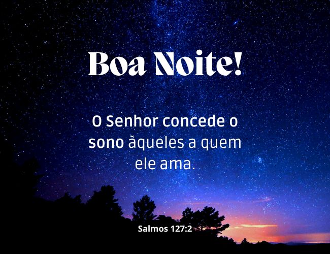 versículos de boa noite nos salmos