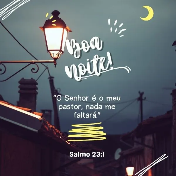 salmo 23 para boa noite