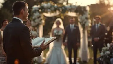 esboços para cerimônia de casamento evangélico