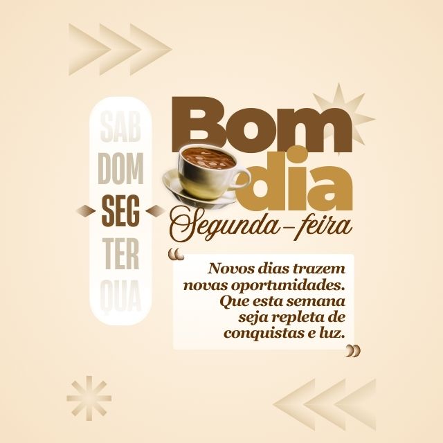 Bom dia segunda feira e ótima semana mensagem cristã de fé e ânimo