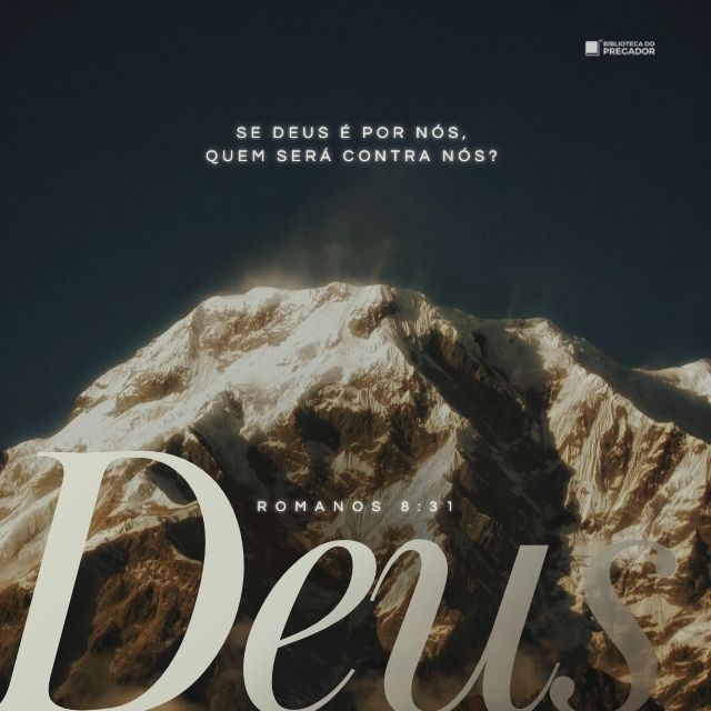 Versículo do Dia motivacional Deus é Por Nós