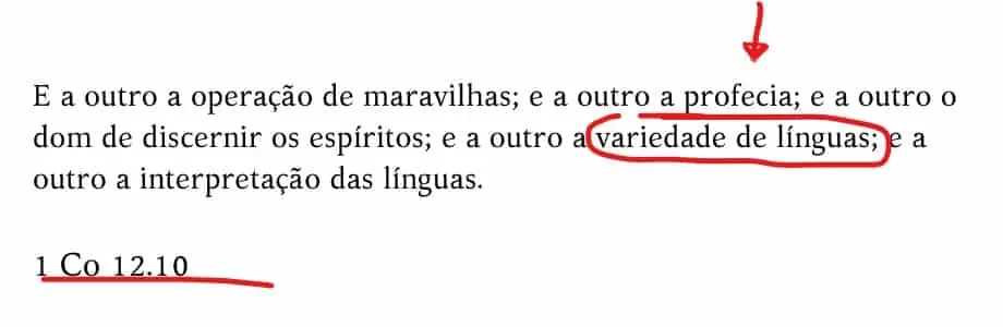 variedades de linguas na biblia