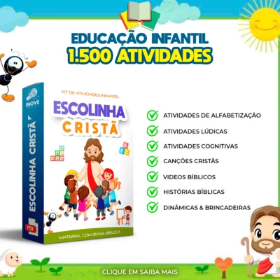 kit escolinha cristã infantil