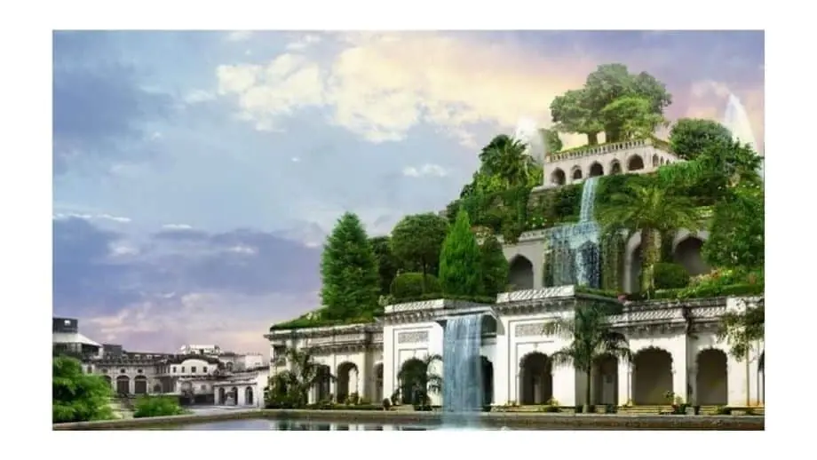 Jardins Suspensos da Babilônia - maravilhas do mundo antigo