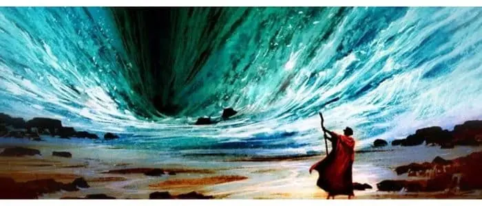 Moisés abre o Mar Vermelho