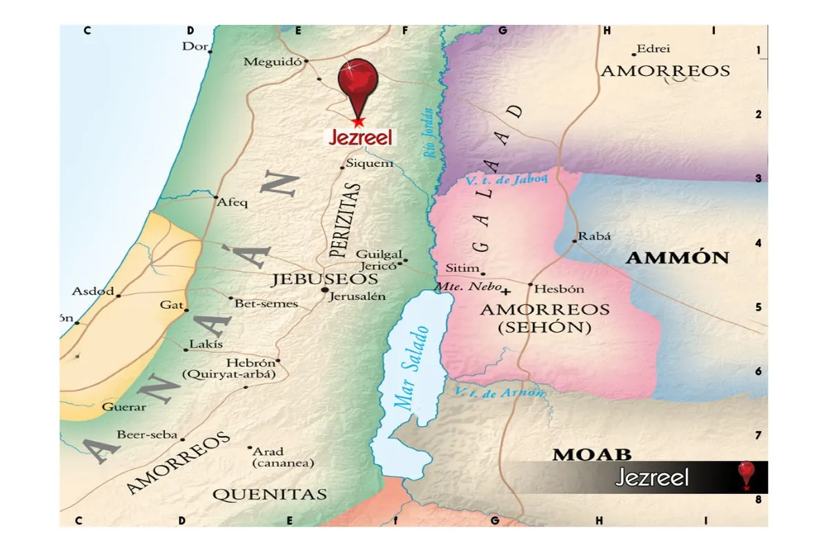 localização do Vale de Jezreel na Bíblia