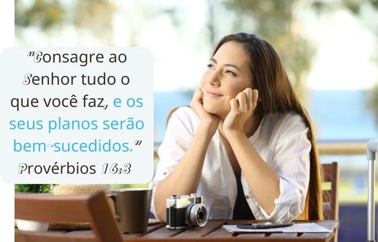 Consagre ao Senhor tudo o que você faz - versículo Provérbios 16-3