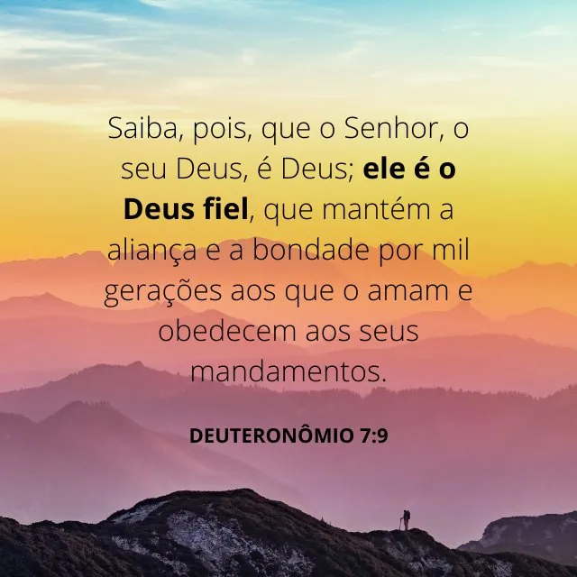 Versículos sobre a Fidelidade de Deus
