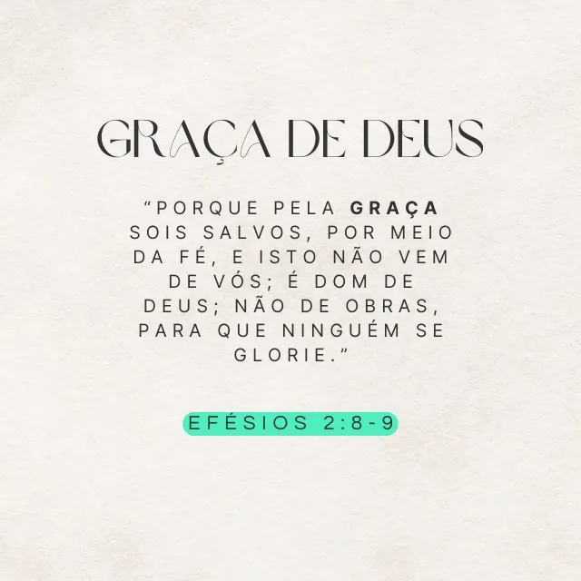 Versículos sobre a Graça de Deus