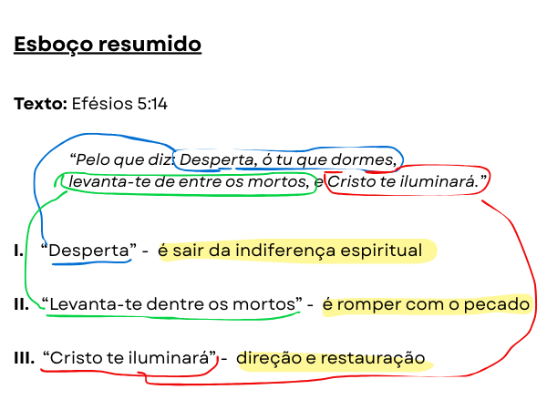 Desperta tu que dormes pregação