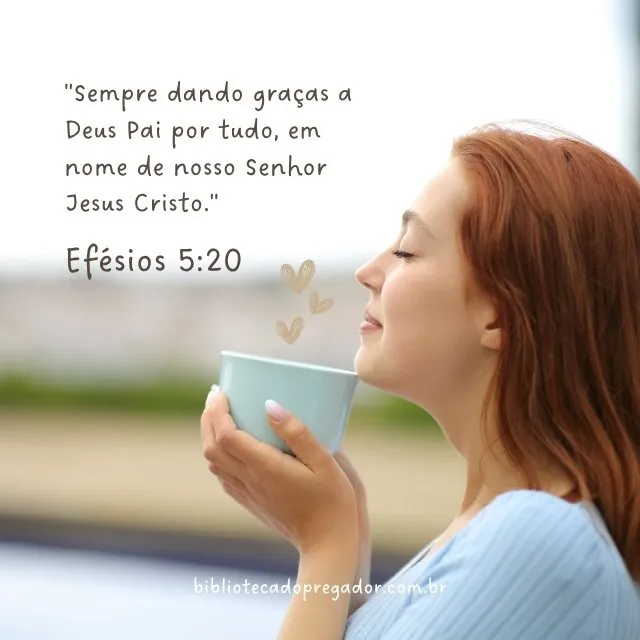 agradecimento a Deus versículo efesios 5