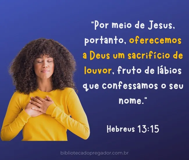 versículo de agradecimento - Hebreus 13-15