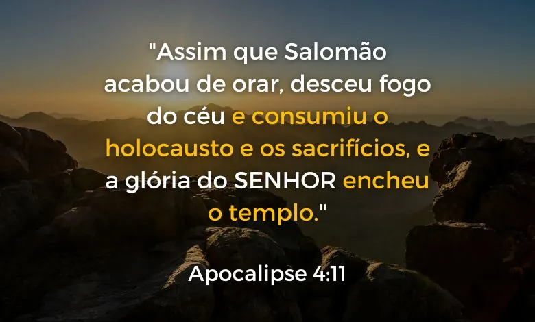 Versículos que revelam a Glória de Deus 