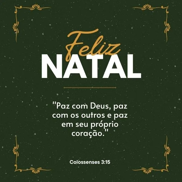 Post para Instagram Feliz Natal Mensagem