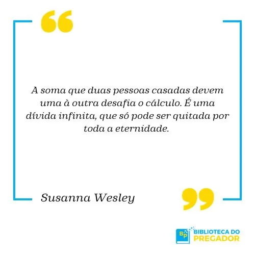Citação de Susanna Wesley