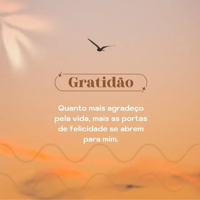 frase de gratidão para compartilhar