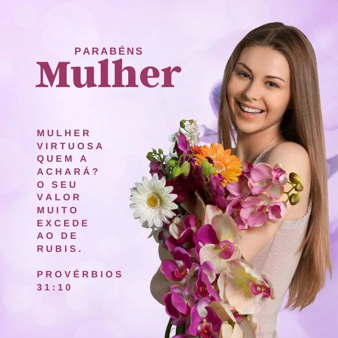 versículo para homenagear mulher