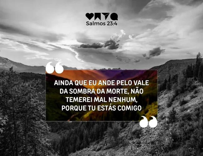 salmo 23-4 versículo do dia motivação e fé