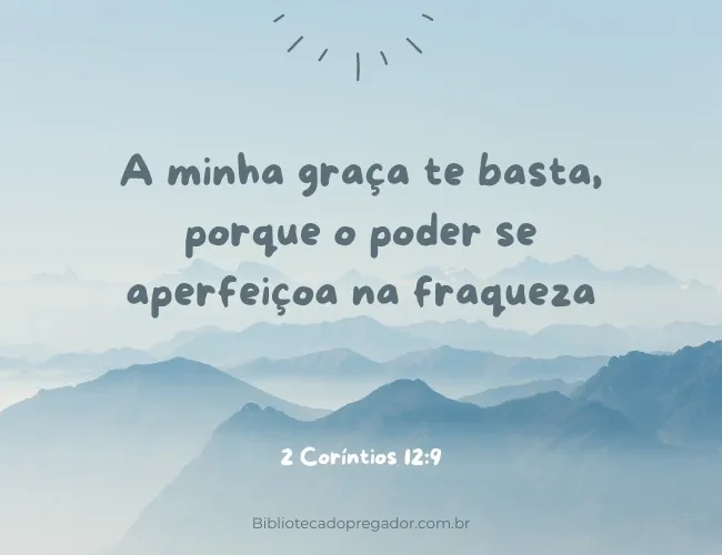 palavra de Deus para hoje 2 Coriíntios 12-9