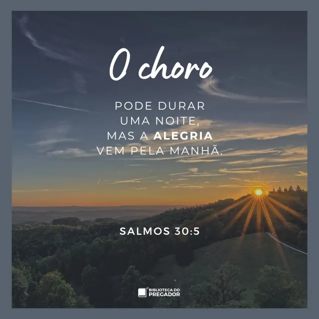 salmo de alegria vem pela manhã