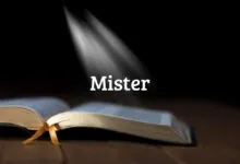 significado de MISTER na Bíblia