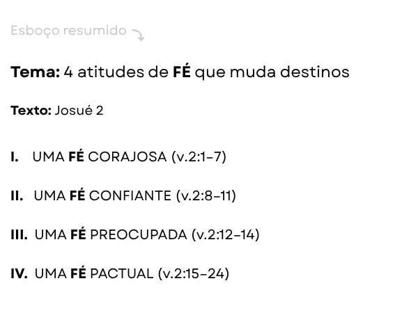 Esboço de Pregação sobre Raabe