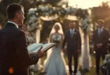 esboços para cerimônia de casamento evangélico